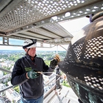 Öffnung der Turmkugel durch Andreas Mayerl